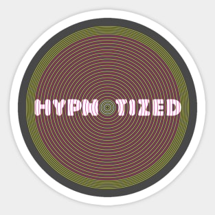 Hypnotized neon pink Sticker